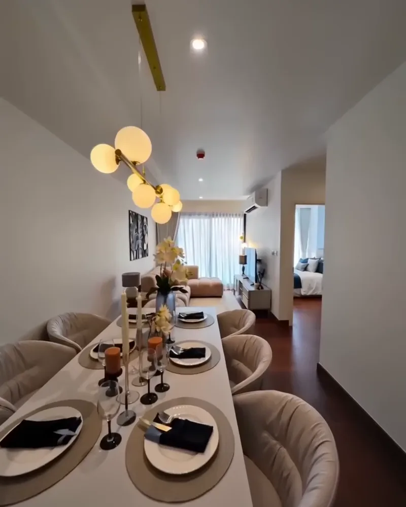 Styled dining room