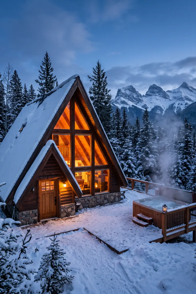 Twilight exterior shot