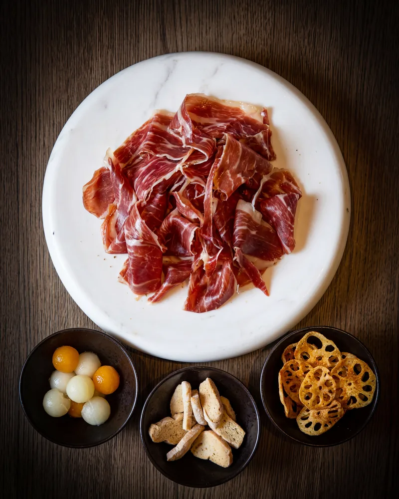 Iberico ham plate