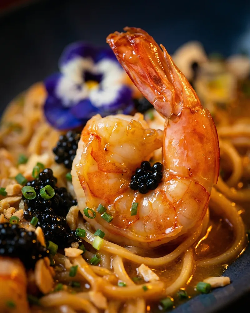 Prawn and noodles
