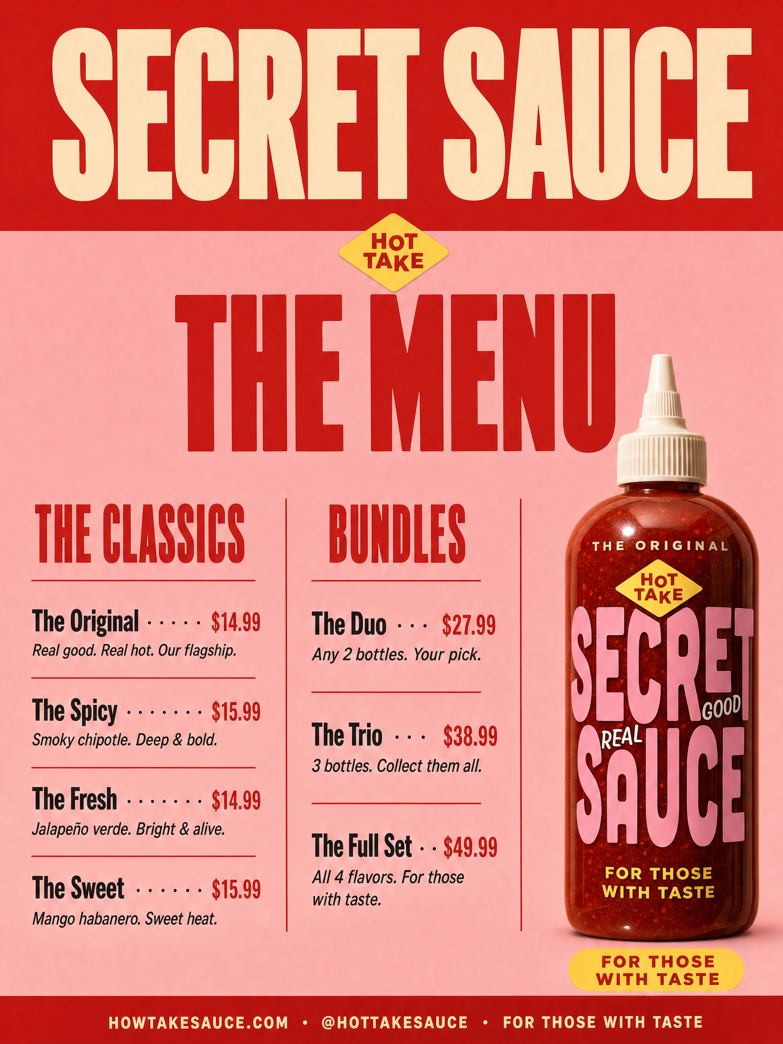 Branded restaurant menu design