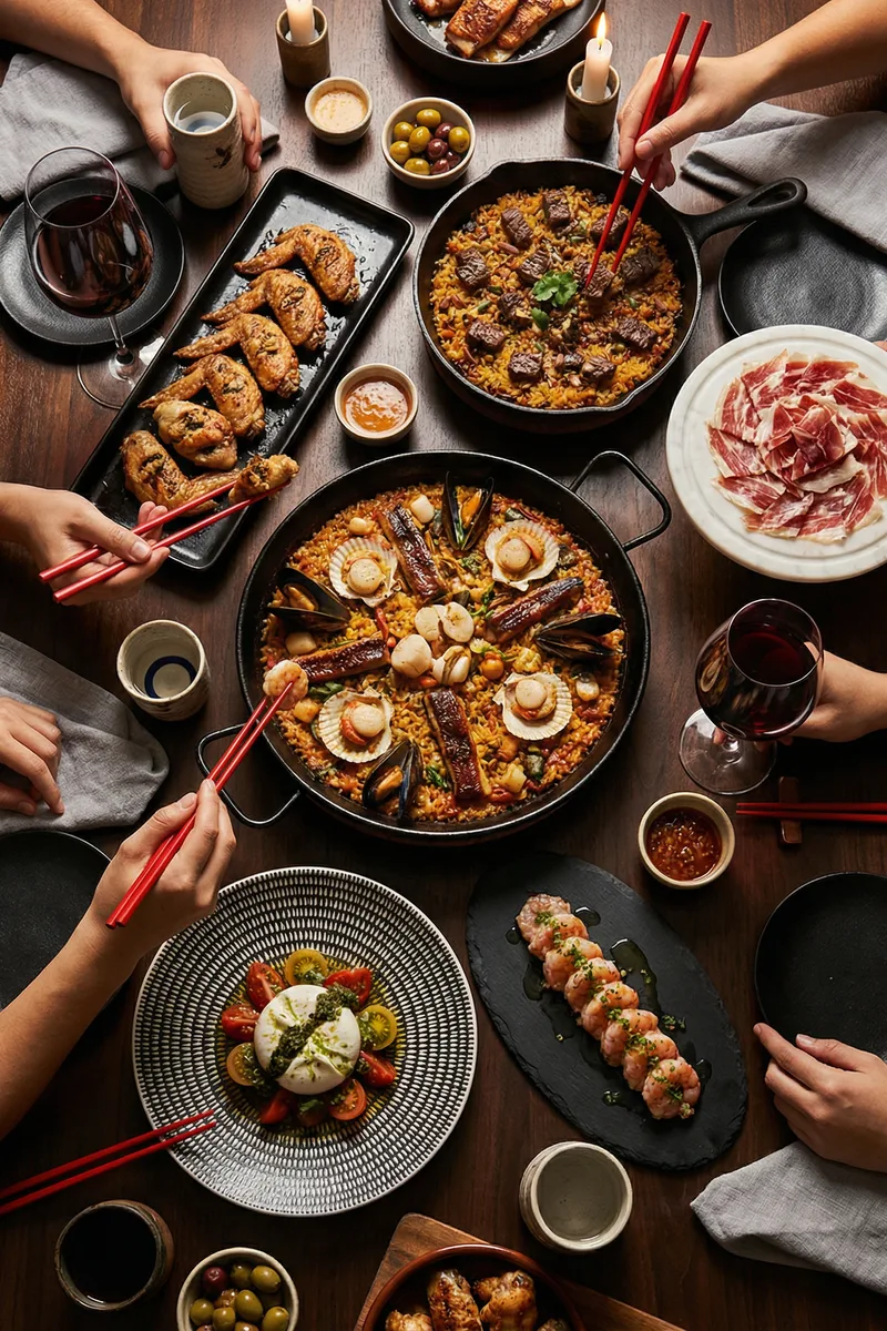 Social food carousel